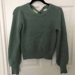 Cute Sweater with tied bow back